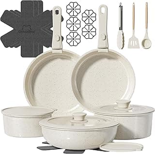 OzawaBear 23 Pcs Pots and Pans Set Non Stick